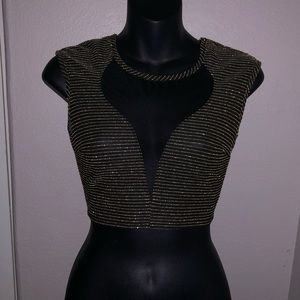 Crop top gold